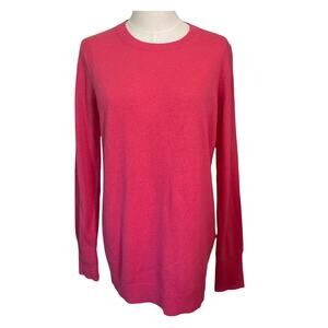 Banana Republic Alpaca Wool Crewneck Sweater Pink NWT Size M Fine Italian Yarn
